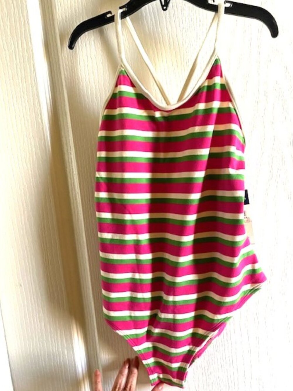NEW Polo Ralph Lauren Girl’s Striped One Piece Swimsuit Size 16